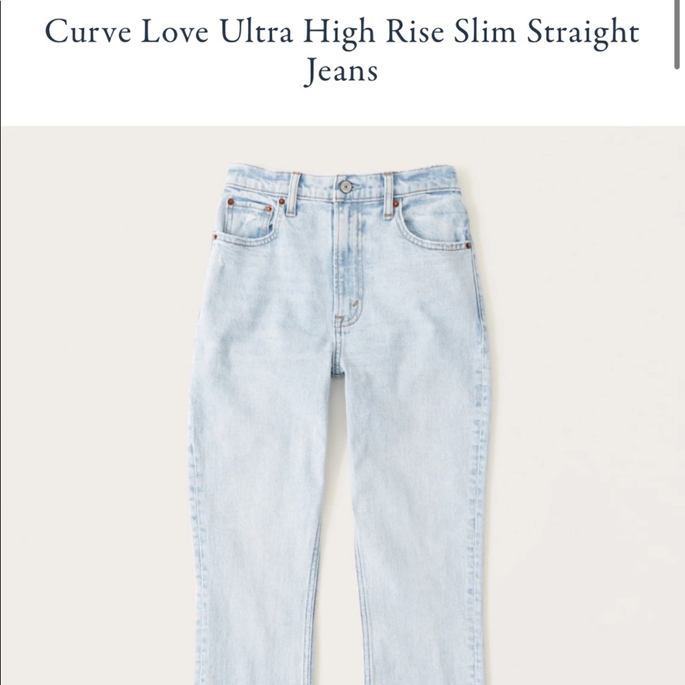 Abercrombie 90’s Slim Straight Jeans Ultra High Rise
